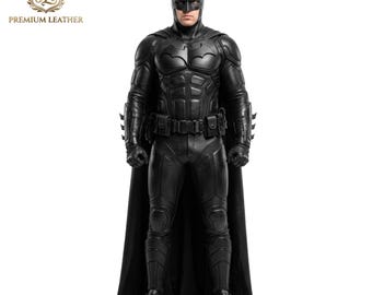 Batman lamsleren pak - Dark Knight superheld herenkostuum kostuum Halloween Comic Con bodysuit film replica-outfit - cadeau voor hem