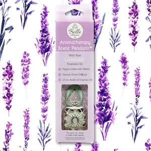 Ceramic Lotus Aromatherapy Scent Pendant | Essential Oil Car Diffuser