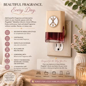 Arrows Sandstone Medallion Plug-in Diffuser | Decorative Wall Air Freshener