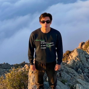 Coding Trader Long Sleeve Tee, Python Algo Trading Shirt, Developer Work Commit Repeat zdjęcie 2