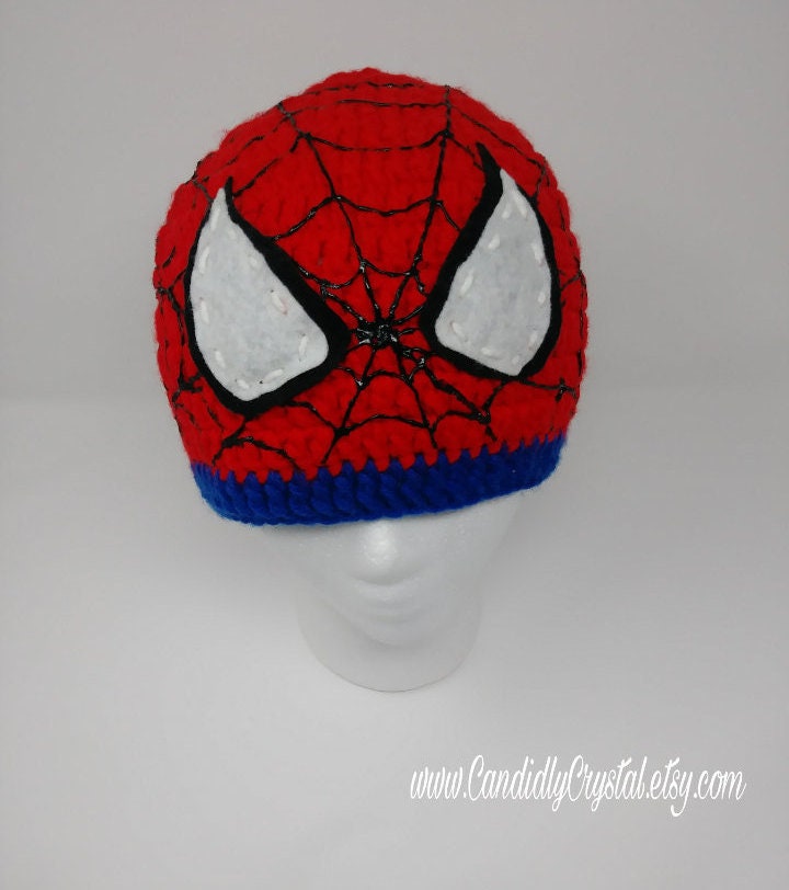 Spiderman crochet hat - Etsy España