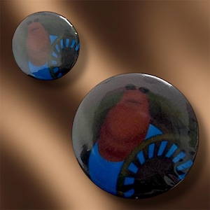 Mop Bucket Marcus the Worm Meme Pinback Button