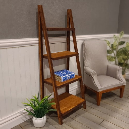 Miniature Wooden Bookcase for Dollhouses 112 Scale Etsy