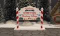 Custom Family Christmas Village Welcome Sign - Colored, Welcome to our Village Sign, Christmas Village Accessories, Miniature Village Sign