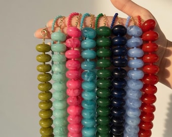 Beaded Necklace, Chunky Statement Jewelry