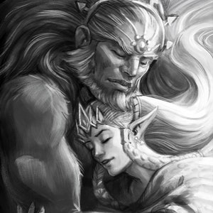 Art Print- Snuggles
