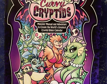 Curvy Cryptids Monster Manual and Adventure!- 5e D&D Compatible Game Book!