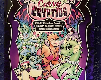 Curvy Cryptids Monster Manual and Adventure!- 5e D&D Compatible Game Book!