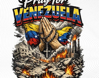 Ora por Venezuela PNG, Bandera de Manos Orando, Patrimonio Venezolano (Descarga digital)
