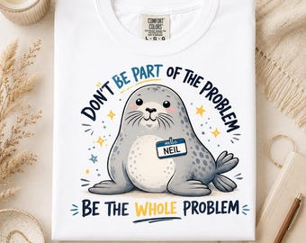 Neil The Seal Shirt Funny Animal Meme T-Shirt Retro Tasmania Elephant Seal Graphic Tee