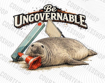 Diventa una foca ingovernabile SVG Carino Neil la foca Meme animale File digitale