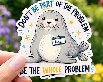 Neil the Seal Sticker Pack Funny Elephant Seal Tasmania Meme Vinyl Laptop Decal