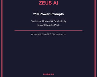 210 Power Prompts for Business, Content, and Productivity — Instant Results Pack