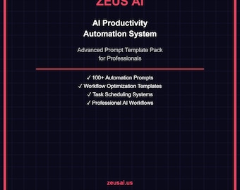 AI Productivity Automation System — Advanced Prompt Template Pack for Professionals