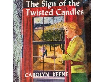 Nancy Drew El signo de las velas retorcidas Carolyn Keene Grosset Dunlap Vintage