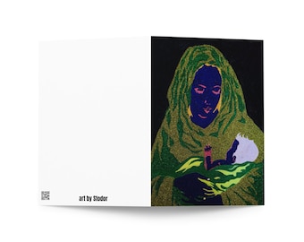 Queen of the Universe Greeting card