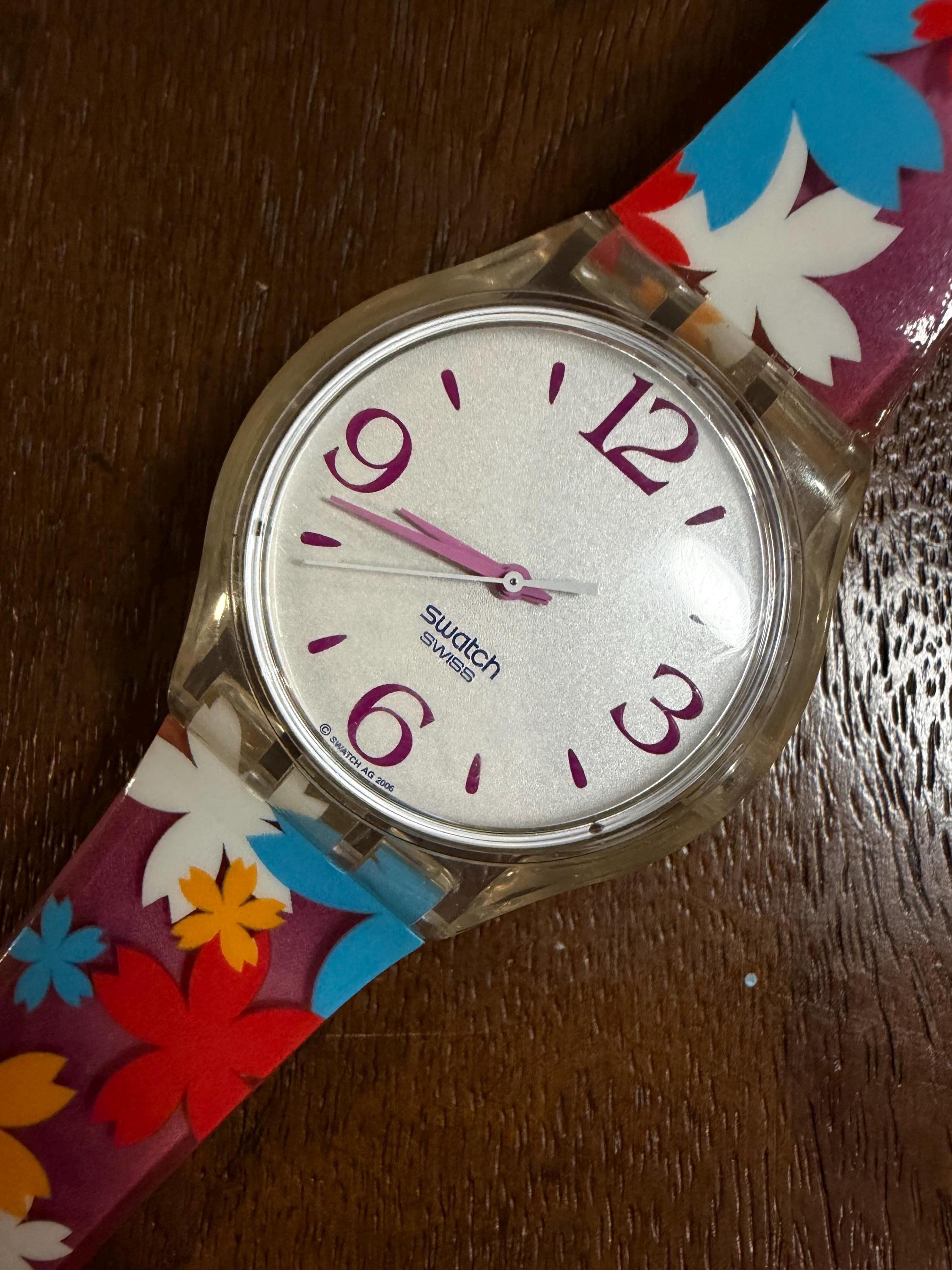 Vintage Flower Swatch Watches - Etsy