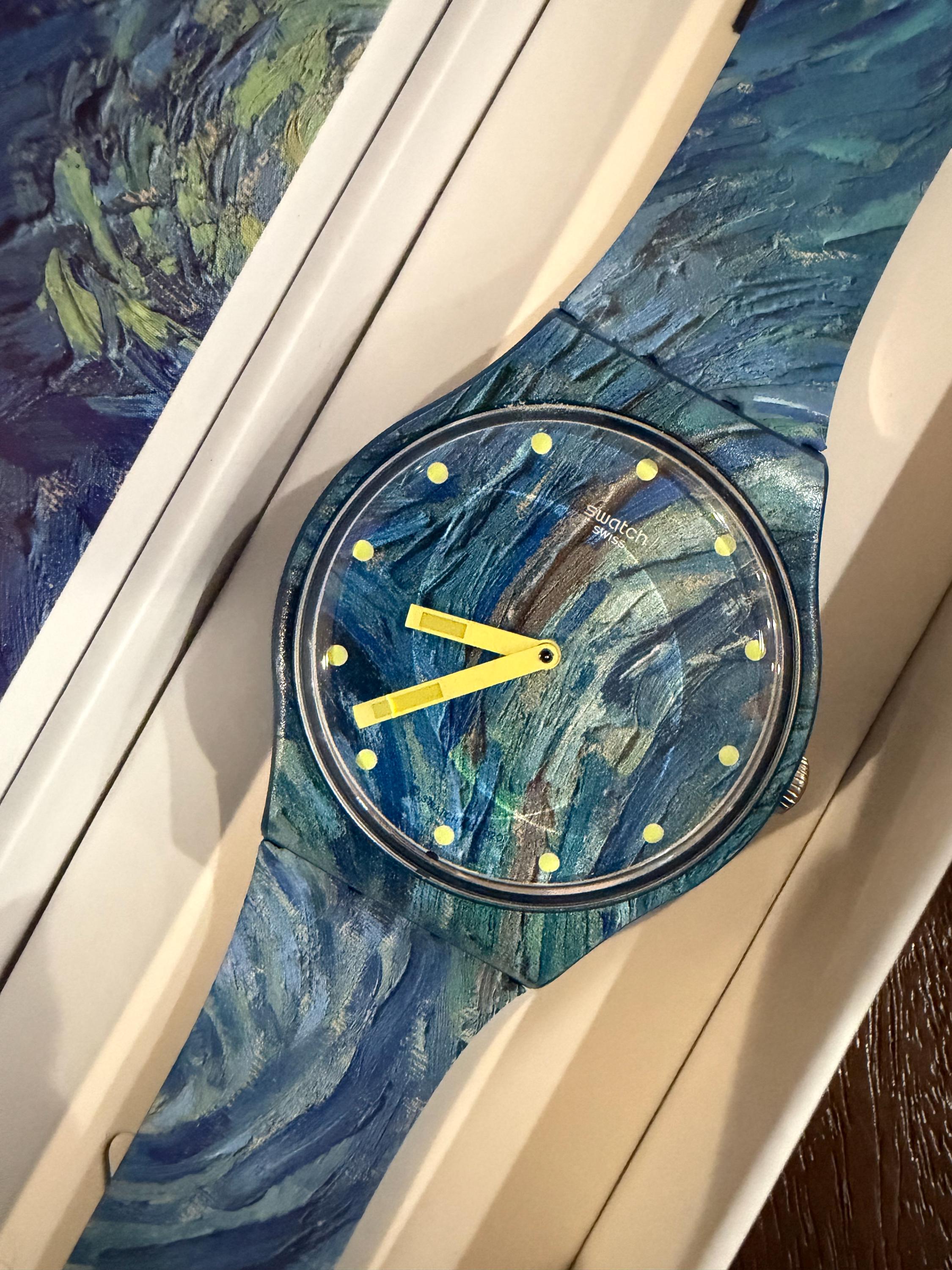 Swatch X Moma the Starry Night SUOZ335 Vincent Van Gogh New Gent