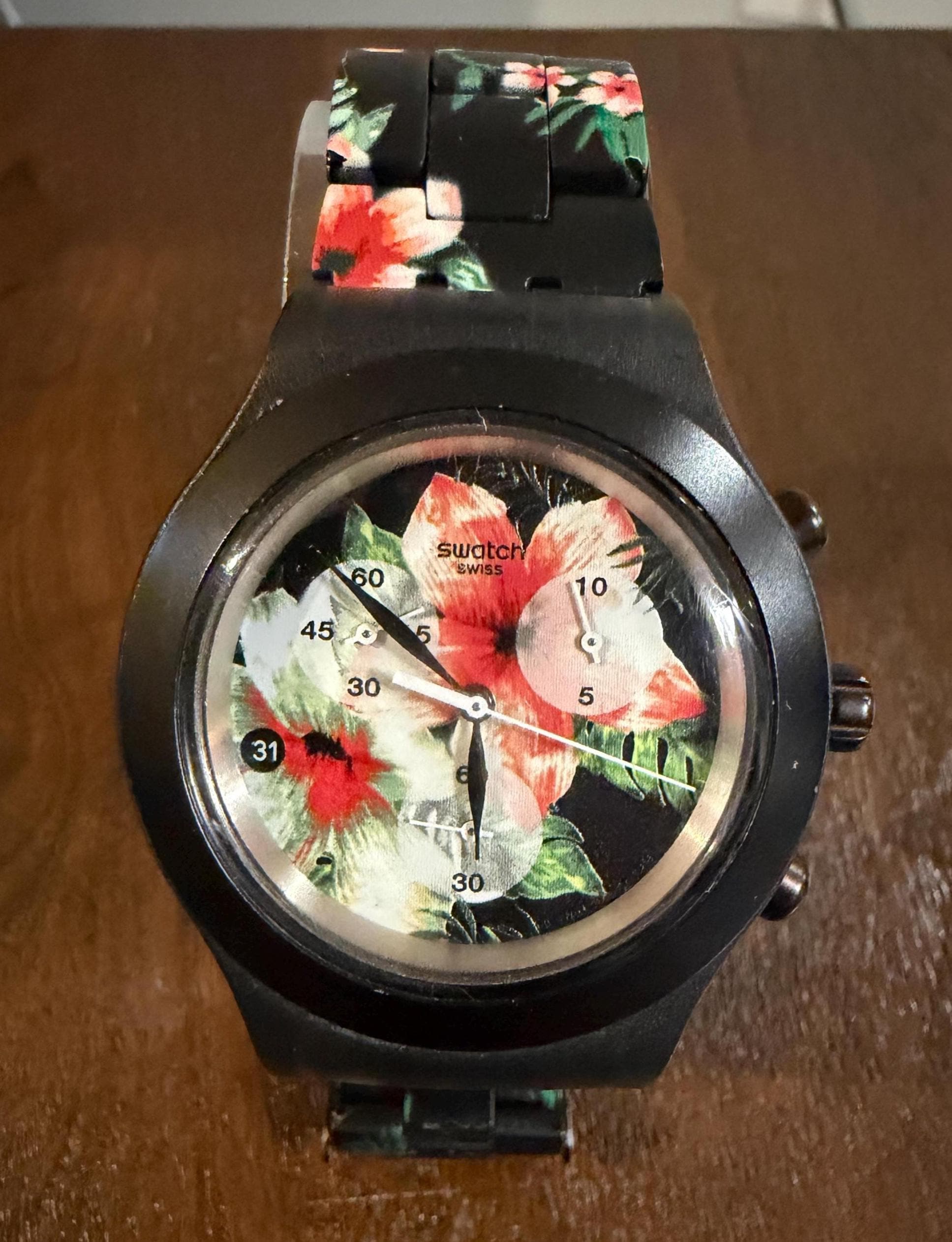 Floral swatch watch - Etsy 日本