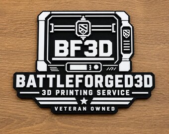 Custom 3D Business Logo Sign | Personalized Mini Business Sign | Custom Logo Display | Small Business Decor