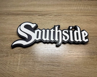 Chicago White Sox "Southside" Decor | 3D Printed Sign | Fan Cave Shelf Display Gift