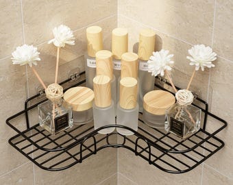2 estantes de esquina de acero inoxidable para ducha, juego de organizadores de ducha de pared resistentes a la corrosión, organizador de baño, estante de almacenamiento que ahorra espacio.