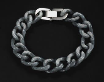One Piece Cuban Chain In Grey Jade