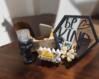 Be Kind- Jesus (mirror art w/ gorgeous candle holder, led candle included)