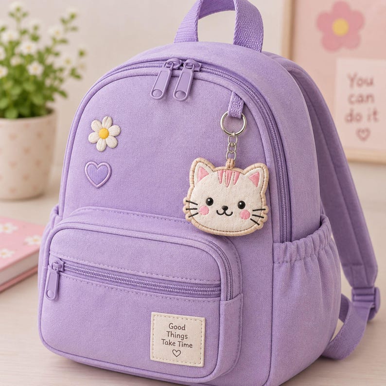 Back to School ITH Bag Tag Embroidery Design Bundle, 20 Shapes Cute ...