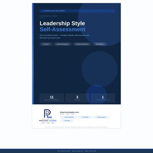 Herramienta de autoevaluación del estilo de liderazgo / Evaluación de gerentes (Descarga instantánea)
