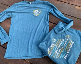 Lewis County NY - Chamber of Commerce - Town Names - Unisex Long Sleeve Tee