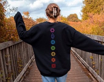 Women's Chakra Sweatshirt - Comfortwash - Yoga