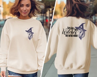 They Burned Women Crewneck Sweatshirt - Halloween, Salem Witches Sweatshirt