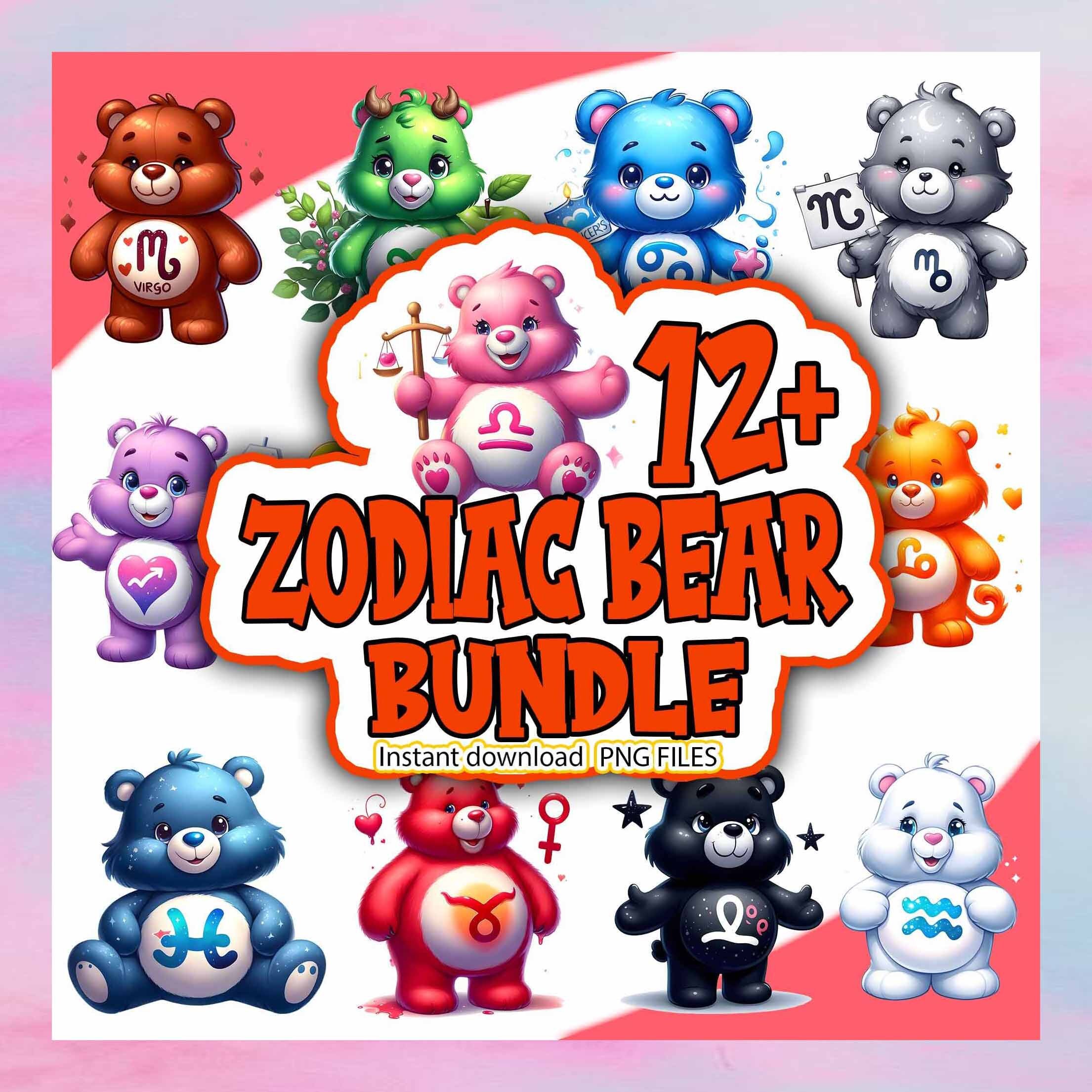 Care Bear Zodiac Mega Bundle Zodiac SVG Care Bear Svg Celestial Svg