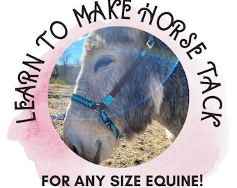 編み込み馬具を自分で作る初心者向けワークショップ！編み込み馬具のプロジェクトを学ぼう！マクラメ！PDF 付きのビデオ チュートリアル！馬のハルター！