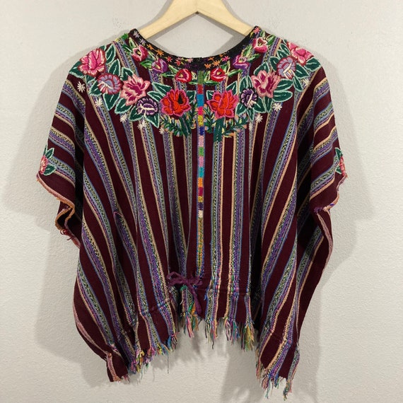 Vintage 1990’s 100% Cotton, Woven Embroidered Pon… - image 4