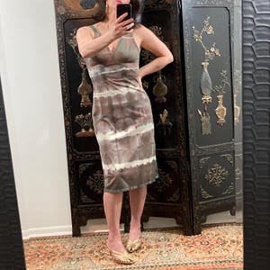 Vintage Slip Dress , Tie Dye Slip Dress, Vintage Lingerie, Size Small