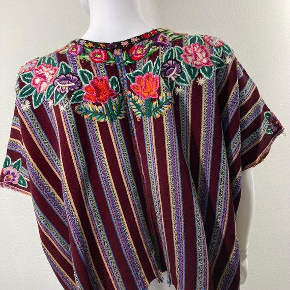 Vintage 1990’s 100% Cotton, Woven Embroidered Pon… - image 3