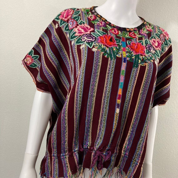 Vintage 1990’s 100% Cotton, Woven Embroidered Pon… - image 1