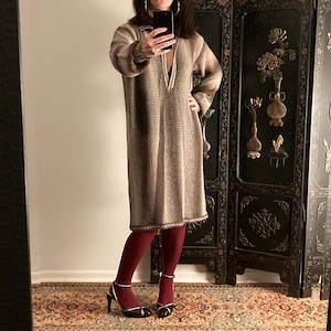 Vintage Missoni Knit Dress, Sheer Open Knit, 1970’s Missoni, Made in Italy- Size 46