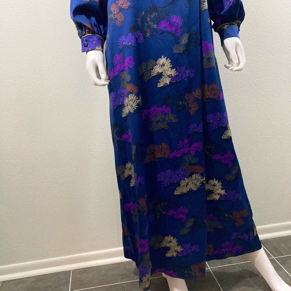 Vintage Christian Dior Silky Cheongsam Robe, Dres… - image 6