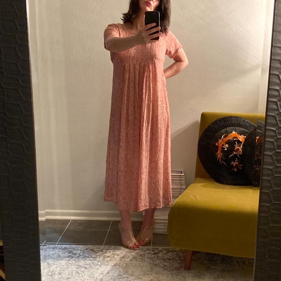 Vintage 90’s Sheer April Cornell Rayon Dress