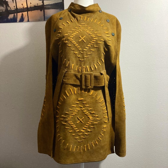 Vintage Leather Cape