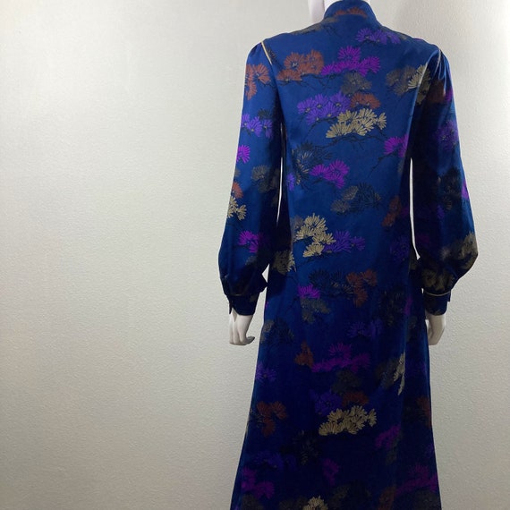 Vintage Christian Dior Silky Cheongsam Robe, Dres… - image 4