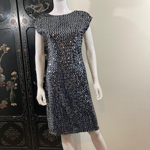 Vintage Disco Glam Sequin Dress- Size Medium