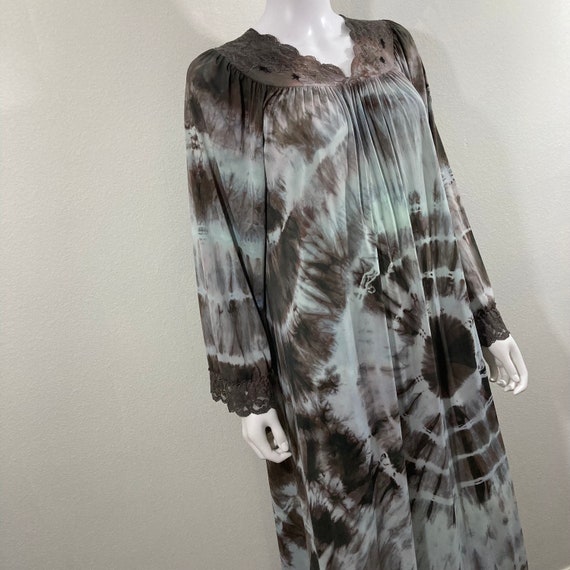 Vintage House Dress, Tie Dye Loungwear Dress, Nig… - image 4