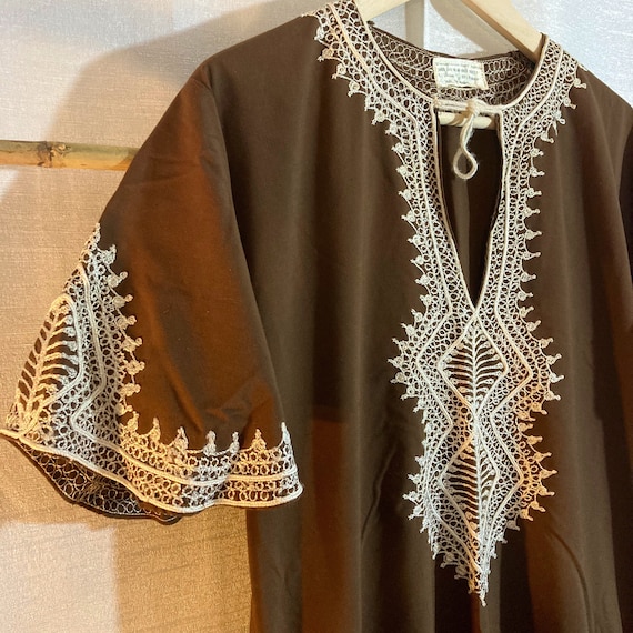 VINTAGE KAFTAN DRESS Cotton Embroidered Kaftan