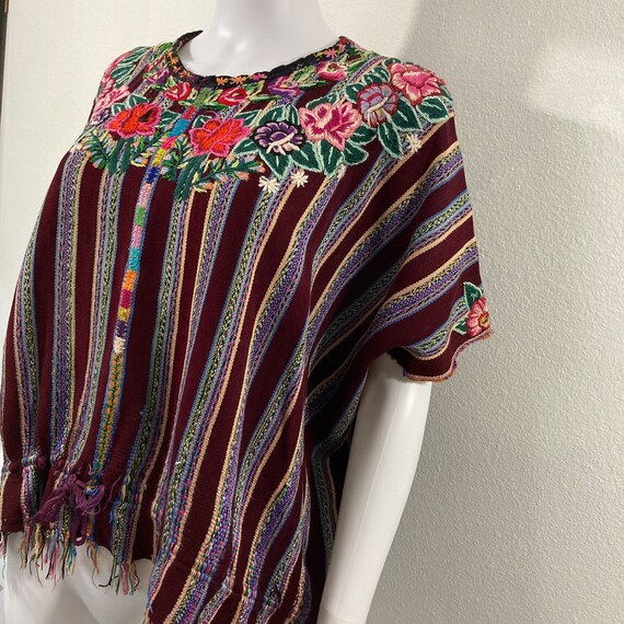 Vintage 1990’s 100% Cotton, Woven Embroidered Pon… - image 2