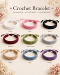 Crochet Bracelet Pattern PDF | Adjustable Friendship Bracelet (Instant Download) product logo