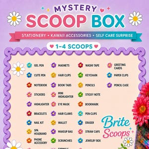 Mystery Scoop Bundle | Stationery, Kawaii Accessories, Self Care Surprise